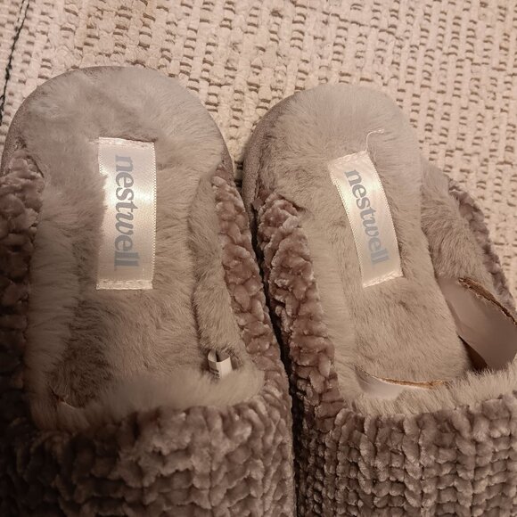 Nestwell BBB women's chenille knit memory foam slippers sz Small / 5 - 6 - NEW - Picture 8 of 16